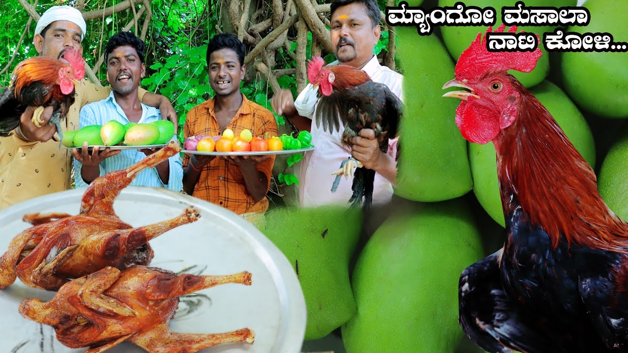 Mango nati koli roast | ನಾಟಿ ಕೋಳಿ ಮಾವಿನ ಕಾಯಿ ಫ್ರೈ | mango country chicken roast | mango chicken fry