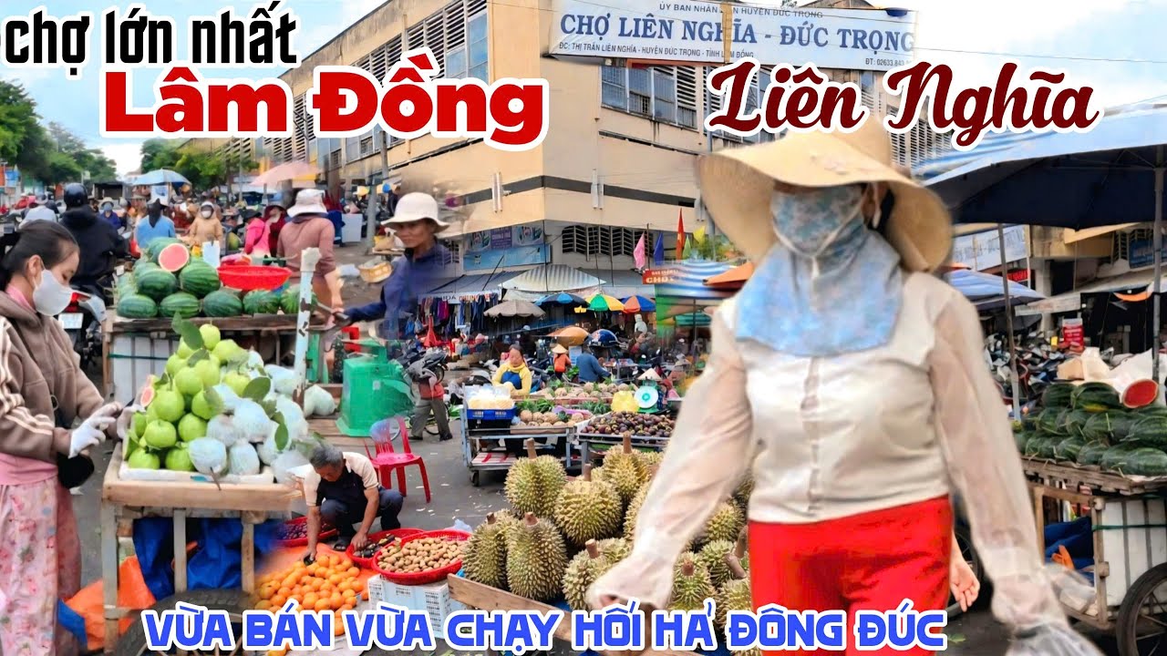 Hối Hả CHỢ NÔNG SẢN LỚN NHẤT LÂM ĐỒNG Vừa Bán Vừa Dẹp CHỢ LIÊN NGHĨA ĐỨC TRỌNG Đồ Quá Tươi Ngon KPVL