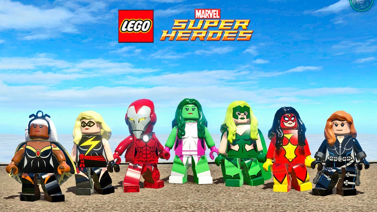 JOGANDO SÓ COM AS MULHERES no LEGO Marvel Super Heroes PS5 #44
