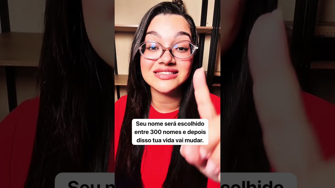 O seu nome está em uma lista de 300 nomes, mas é o teu que será escolhido. 