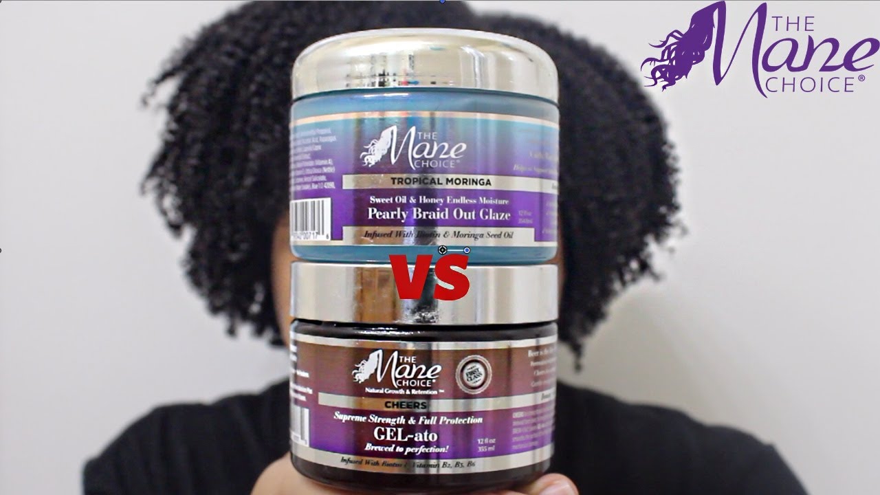 The Mane Choice Pearly Braid Out Glaze vs CHEERS GEL-ato | Type 4 Wash & Go