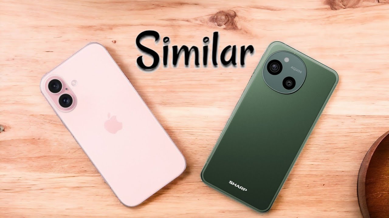 Sharp Aquos Sense 9 (vs) iPhone 16 - so similar ( とても似ています )
