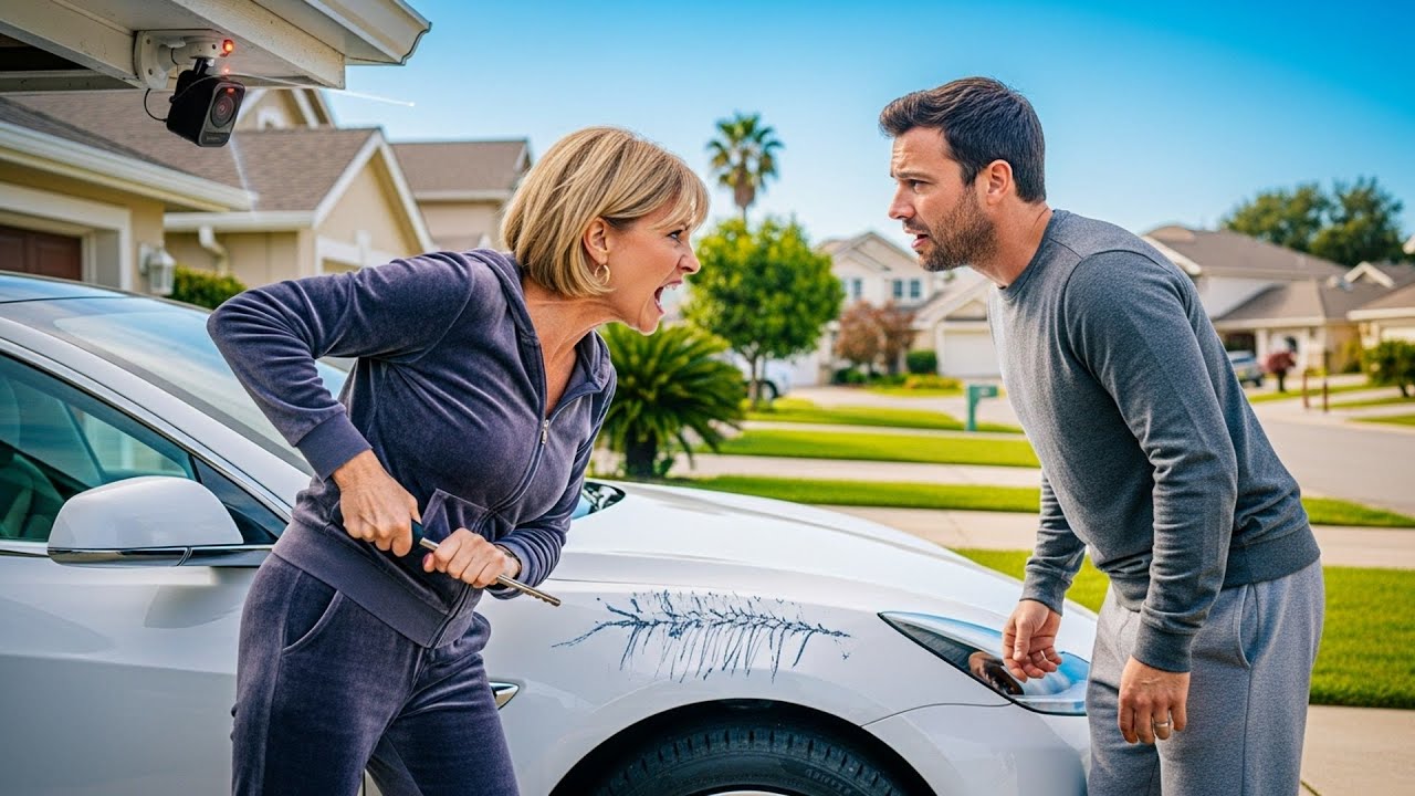 HOA Karen Complained About My Camera, It Caught Her Keying My Car And Now She's Paying For It