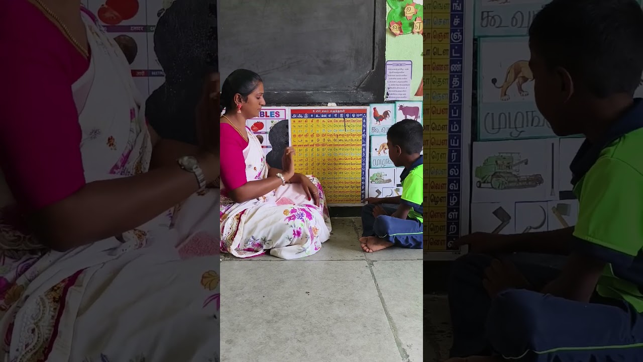 How to give Tamil reading practice #sheelateacher #remedialteaching #youtubeshorts #shortsfeed