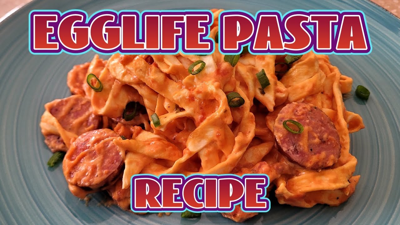 My KETO Dinner - Day 26 Egglife Wrap turned Pasta 