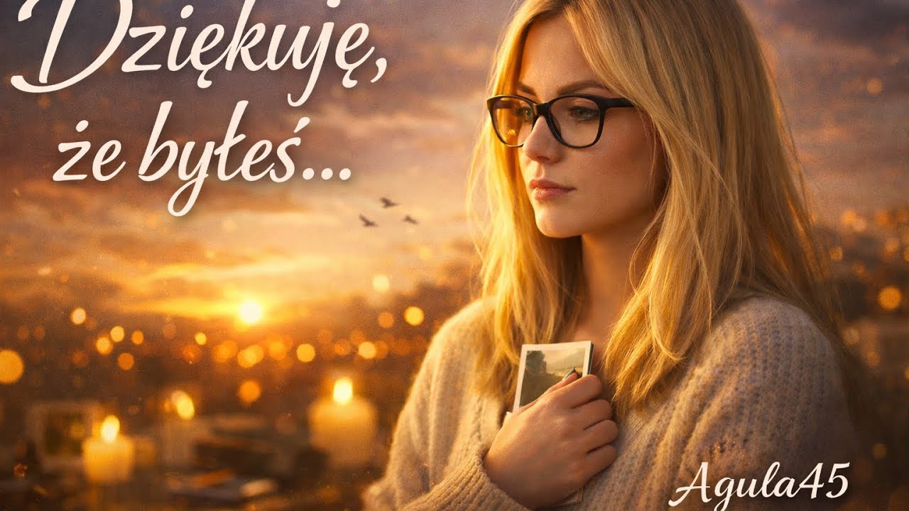 Dziękuję że byłeś -Tekst... Agula45🎧Dla tych, którzy nie zdążyli powiedzieć wszystkiego.❤️
