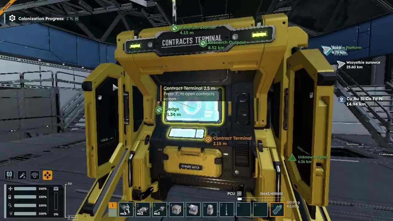 Space Engineers 2 - S01E003 Wiertło nowe narzędzia i kolejny kontrakt