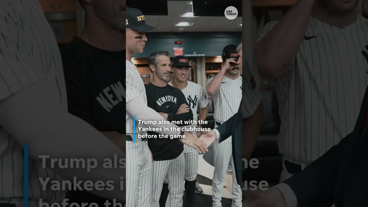 President Trump attends Yankees game on 9/11 anniversary #Shorts