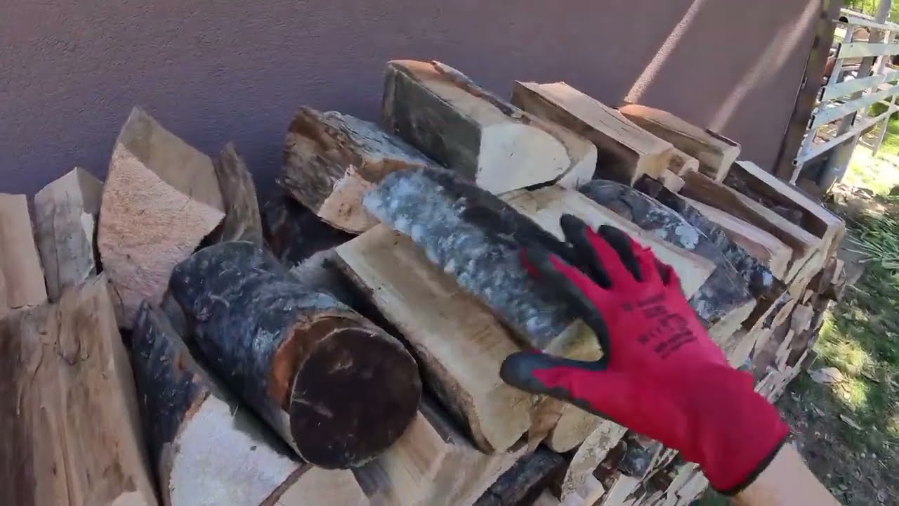 POV Wood Chopping & Stacking | Raw, No talking