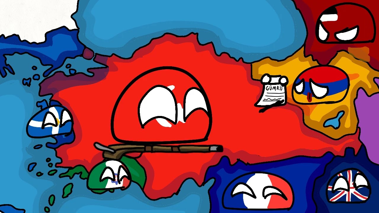 Guerra de independencia turca en Countryballs