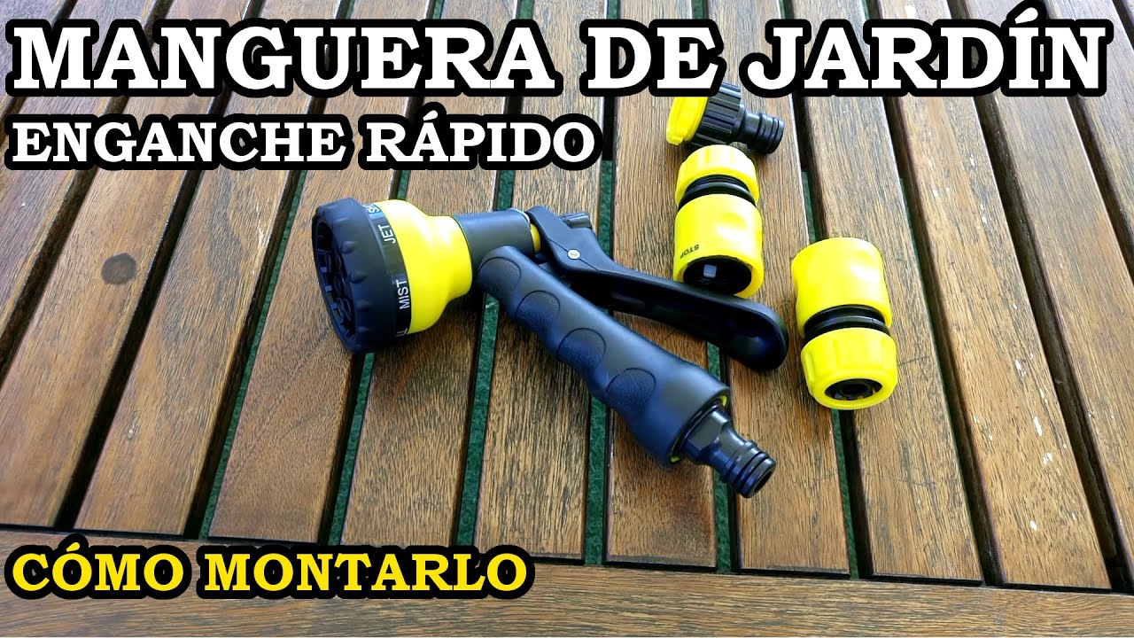 Enganche Rápido Para Manguera de Jardín. Como Montarlo. 220