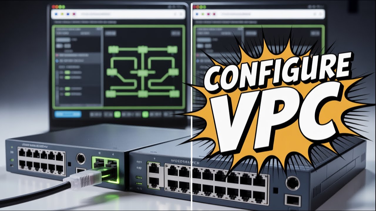 How to Set Up VPC on Nexus Switches Fast - Explained The Easy Way  - CCNA CCNP Tutorial