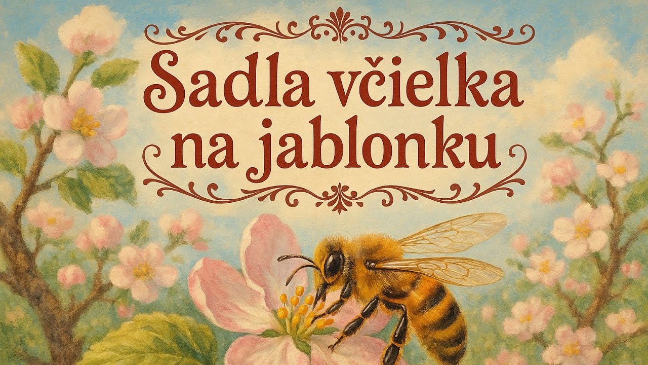 Sadla včielka na jablonku - AIprodukcia.sk 