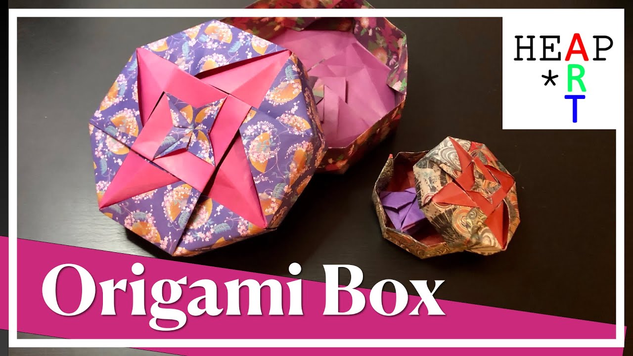 Moderato Origami - Octagonal Box (Lid and Base) by Tomoko Fuse