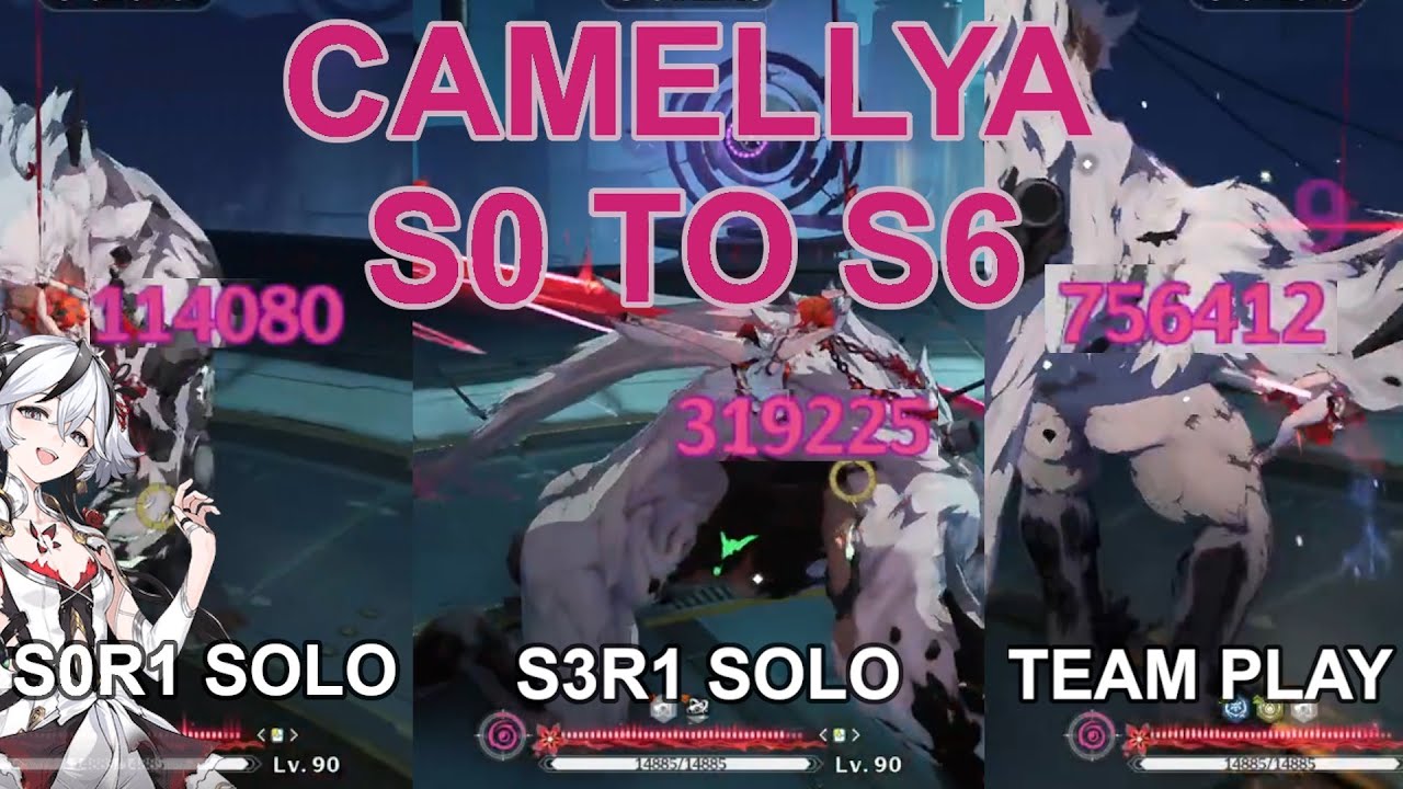 From S0 to S6! Camellya solo showcase through her sequences and weapons | Wuthering Waves