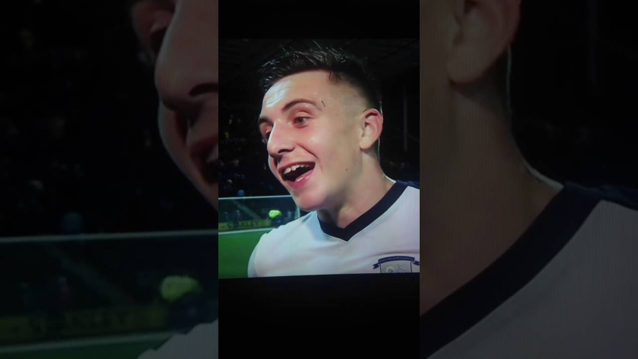 Preston North end's Jordan Hugill swears live on Sky sports interview