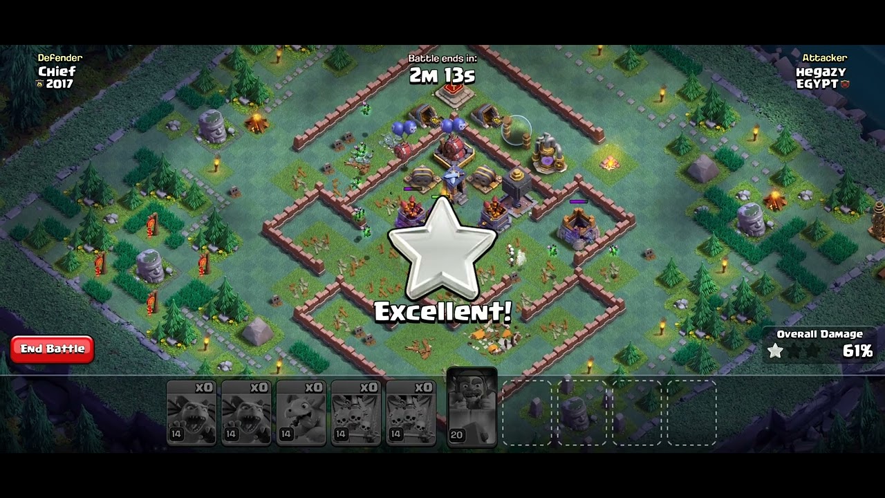 2017 challenge clash of clans.10 years anniversary clash of clans challenges Day 6. how to win 3 ⭐⭐⭐