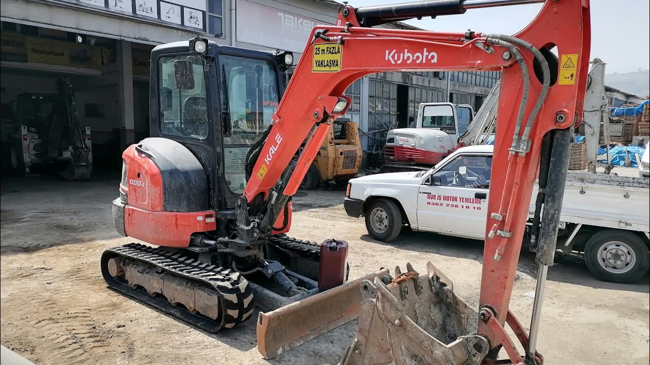 Yeni makine, KUBOTA KX37 Aldım.
