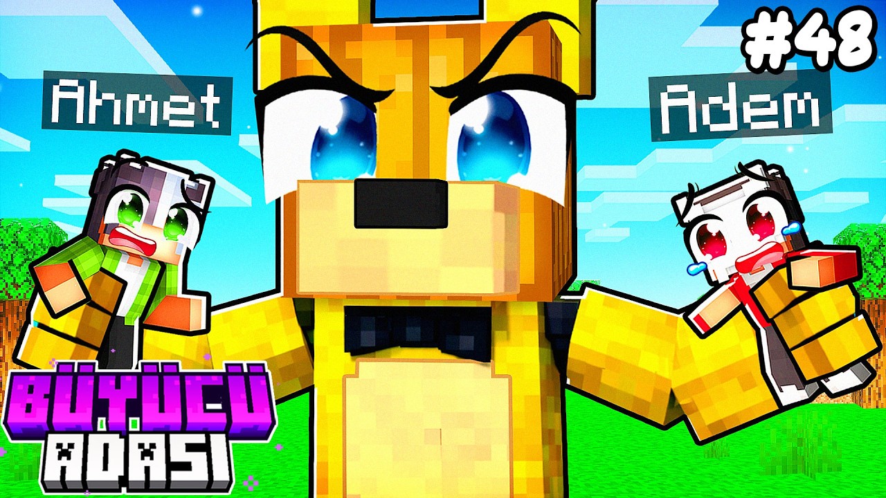 SÜPER AYI Olup Arkadaşlarımı Trolledim! 🐻 | Minecraft Büyücü Adası #48