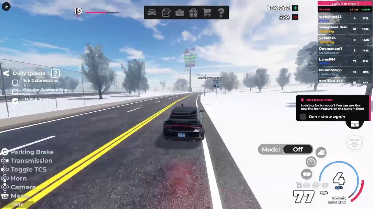 Playing another car game