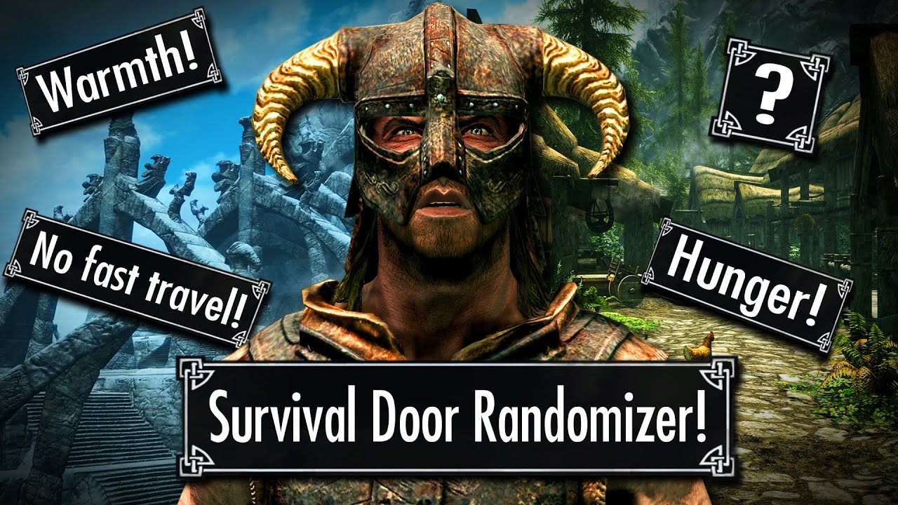 Skyrim but EVERY Door is Randomized in Survival Mode!