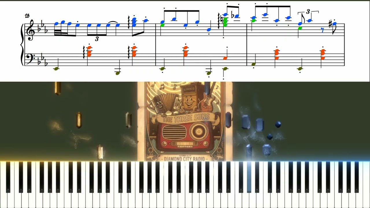 Fallout Radio Tunes: Worry Worry Worry on Piano 🎹👻
