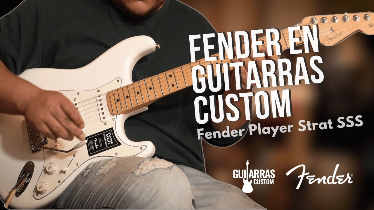 ¡FENDER ahora en Guitarras Custom! -  Player Stratocaster SSS Poplar White Demo