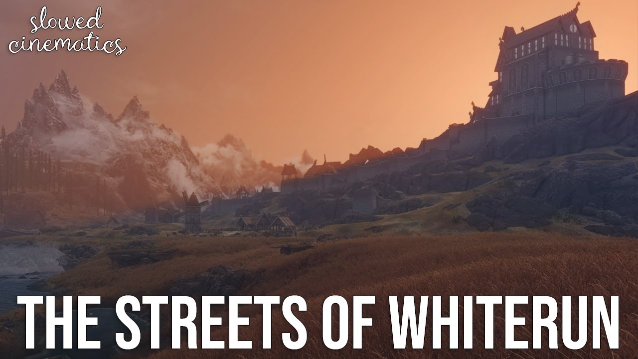 Skyrim - The Streets of Whiterun | SLOWED + REVERB | Jeremy Soule