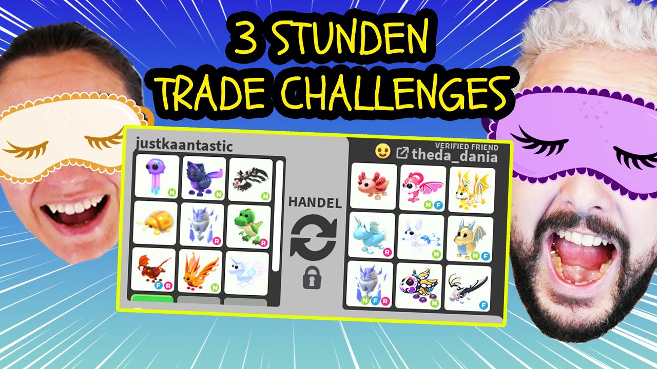 3 STUNDEN NUR TRADE CHALLENGES MIT KAAN & SEINEN FREUNDEN in Adopt Me!