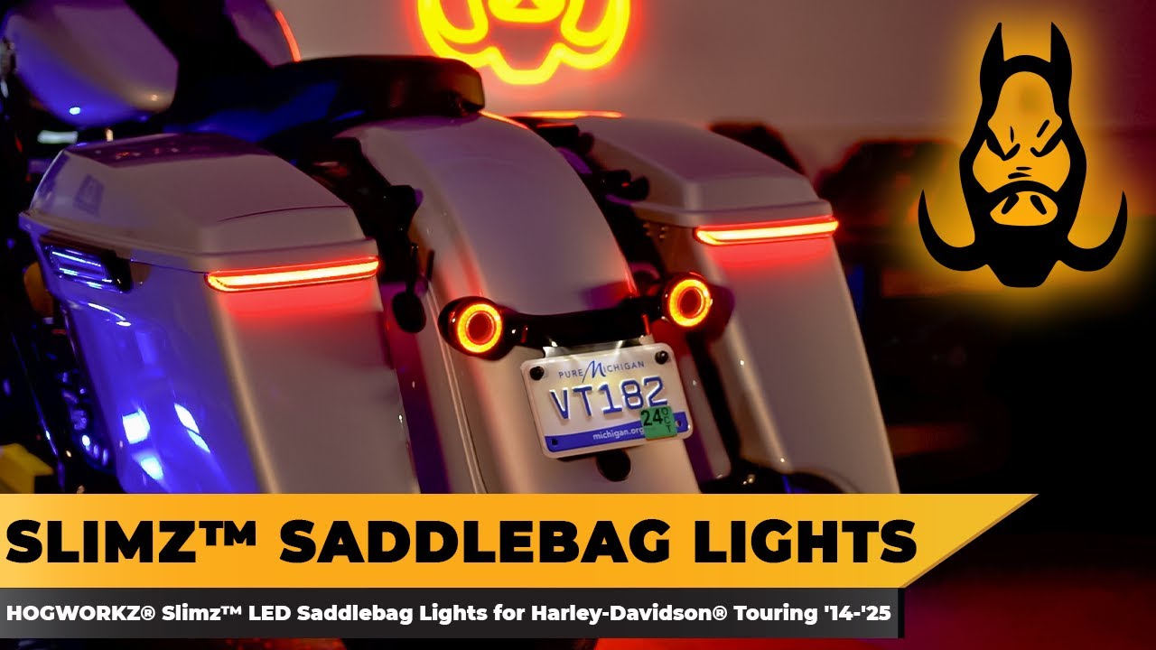 HOGWORKZ&reg; Slimz&trade; LED Saddlebag Lights for Harley-Davidson&reg; Touring '14-'25