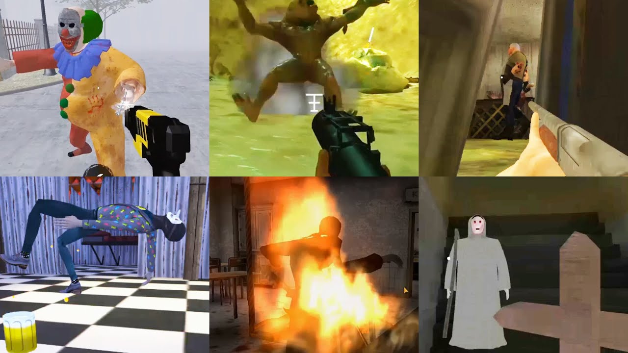 Weapon Battle #1 Coulrophobia - Smiling X Corp 2 - Antarctica 88 - The Mask - Mr Meat - Evil Nun