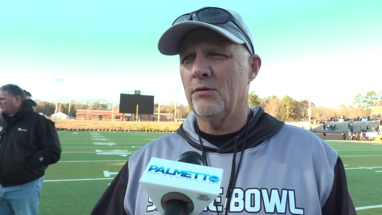 WATCH: Liberty coach Paul Sutherland comments on leading SC to victory in 89th annual Shrine Bowl
