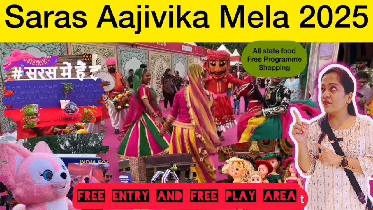 Saras Aajivika Mela🦋🤷‍♀️Saras Mela Delhi 2025 || India Gate Delhi || 