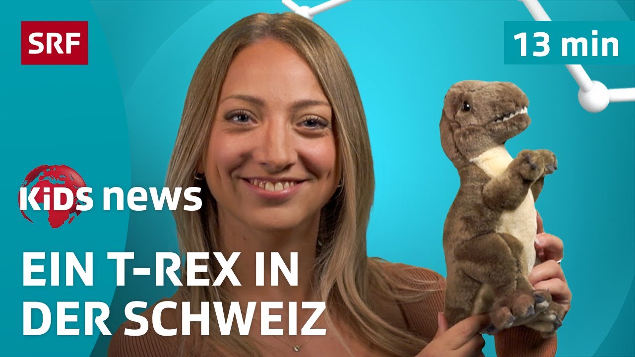SRF Kids News: Trinity – Der T-Rex zu Besuch in der Schweiz | Kindervideos
