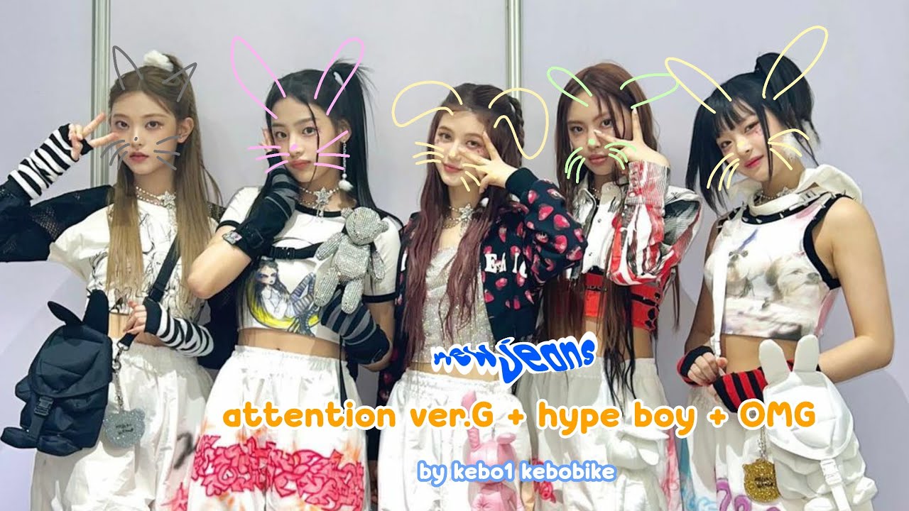 newjeans - opening + attention (G.D ver.) + hypeboy + OMG  [AUDIO]