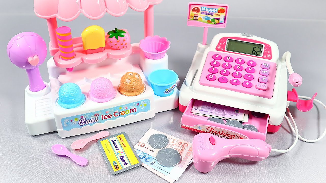 Ice Cream Shop Miniature Set Store Unboxing ASMR Satisfying Video