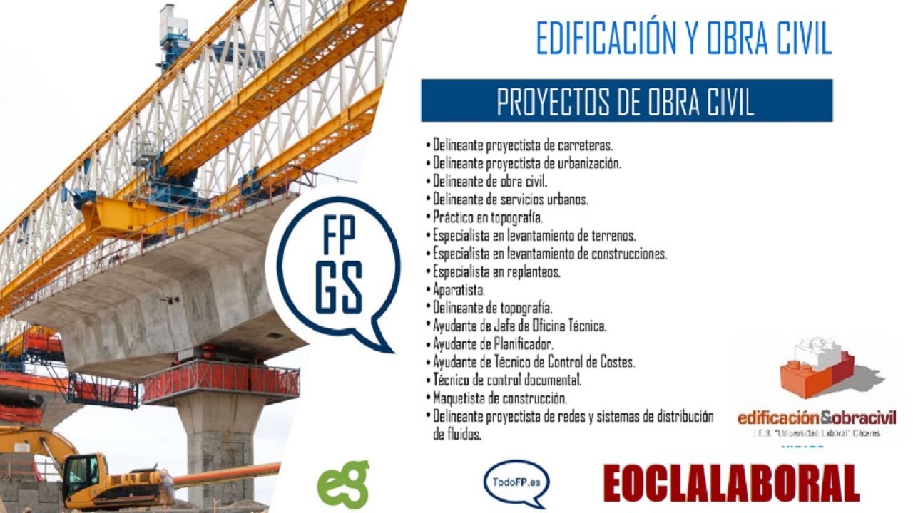 TECNICO SUPERIOR EN PROYECTOS DE OBRA CIVIL