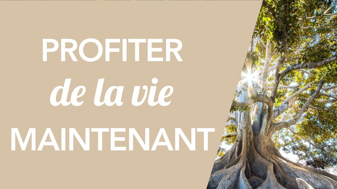 PROFITER DE LA VIE MAINTENANT