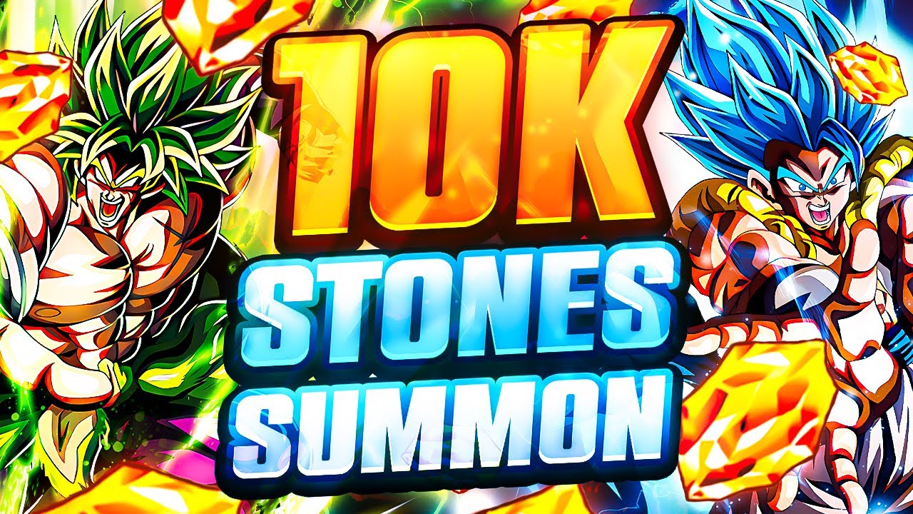 10,000+ STONES READY!! LR Gogeta Blue SSJ Broly 9th Anniversary Summons | DBZ Dokkan Battle
