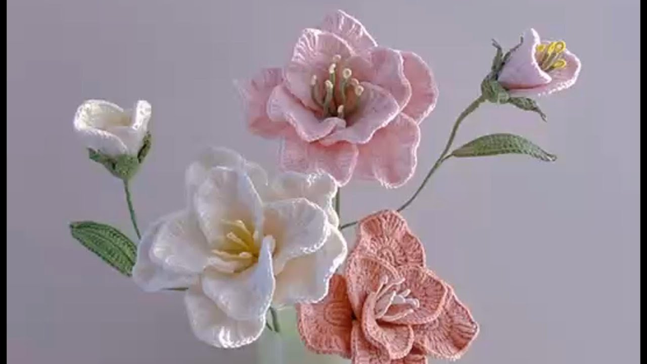 钩织橘梗教程1-6【Crochet Eustoma lisianthus1-6】#crochet #crochetcrosai #crochetflowerdesign #flowers