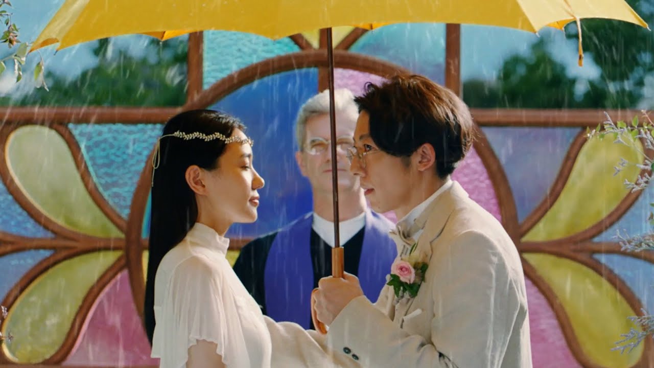 高橋一生＆奈緒、傘越しに誓いのキス！？　 「ディアボーテ HIMAWARI」新CM
