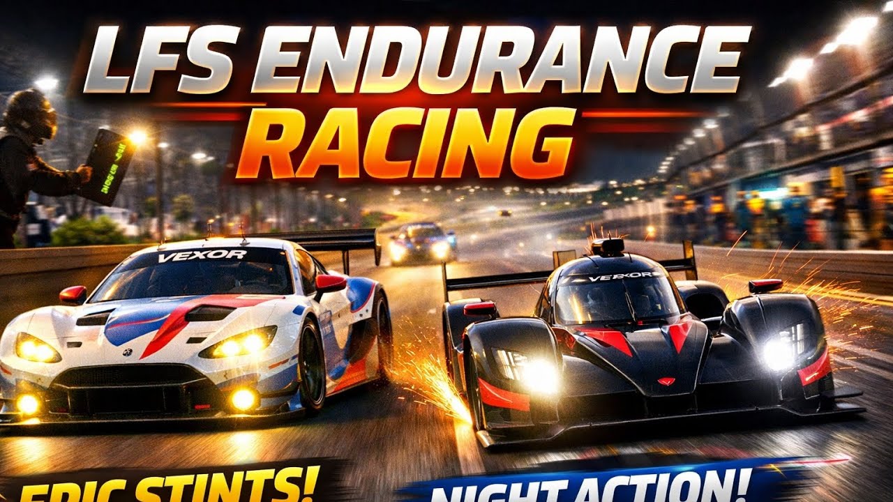 Endurance Racing | Driver Cam | Vexor Racing Team | Live for speed LFS | Jovin Joseph#jovinjoseph23 
