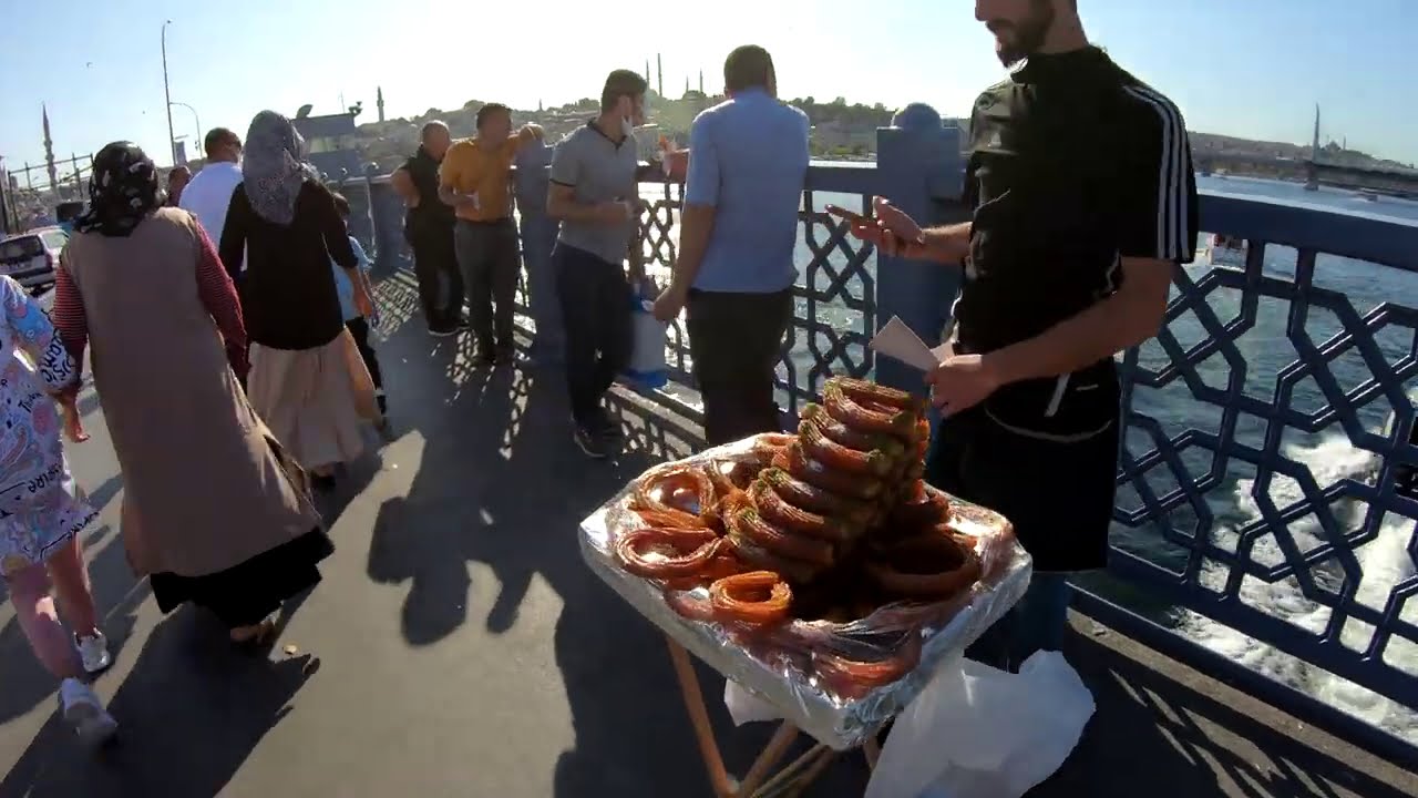 Istanbul Galata Bridge Walk in 4K!- Summer 2020