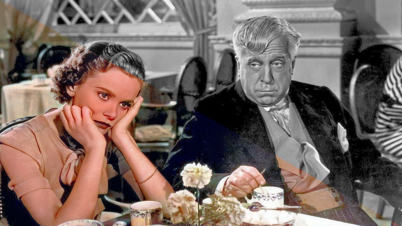 Молодой и невинный (Альфред Хичкок, 1937) дуэтный фильм Color / ч/б