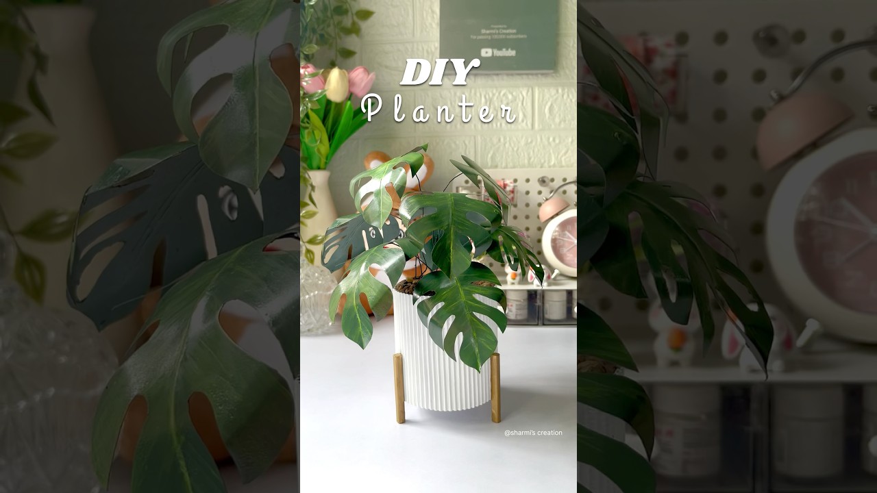 DIY artificial  plant 🌱 #shorts #viralshorts #diyplanters #diyplants #handmade #craftideas