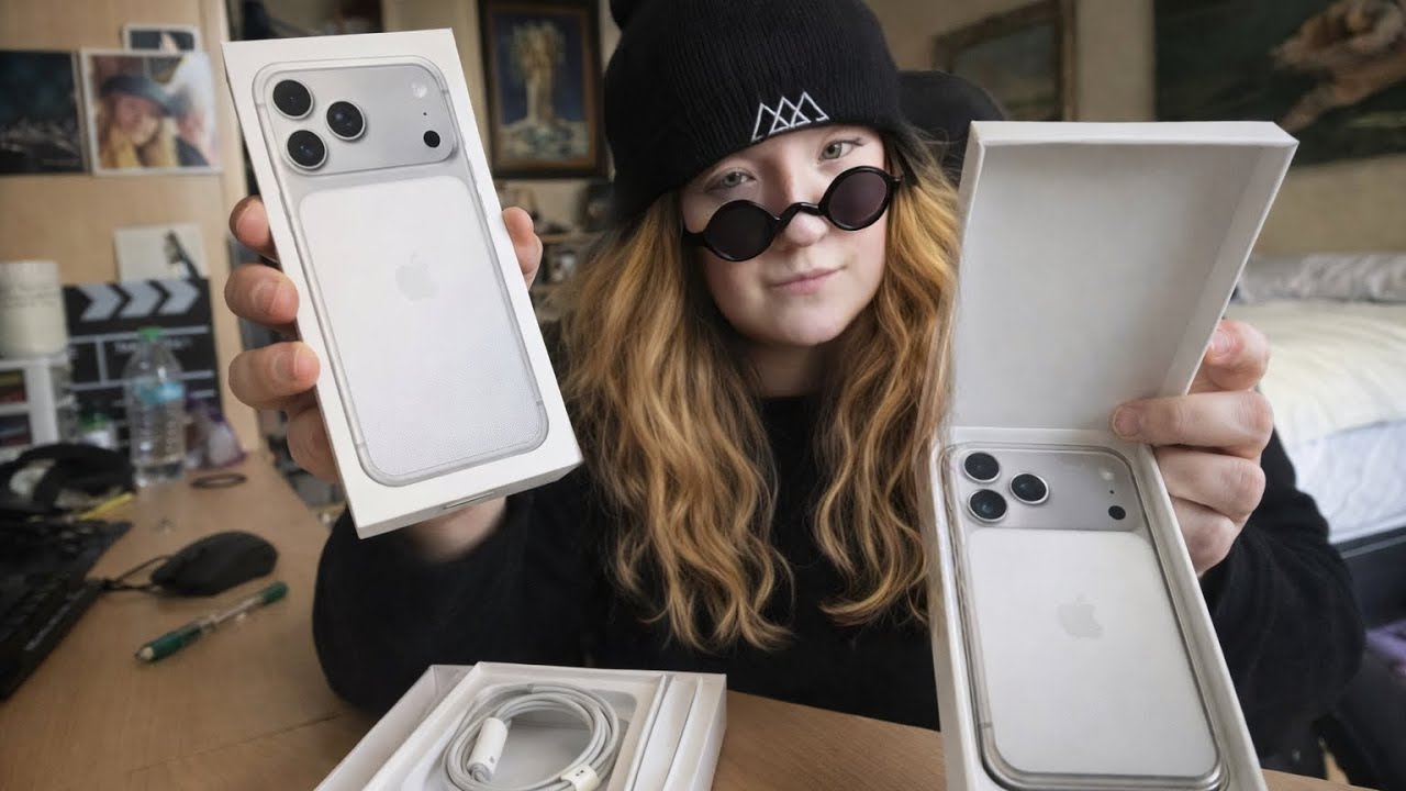 Unboxing Apple Product Of The IPhone 17 Pro Max Silver 1TB with Flolab Screen Protector