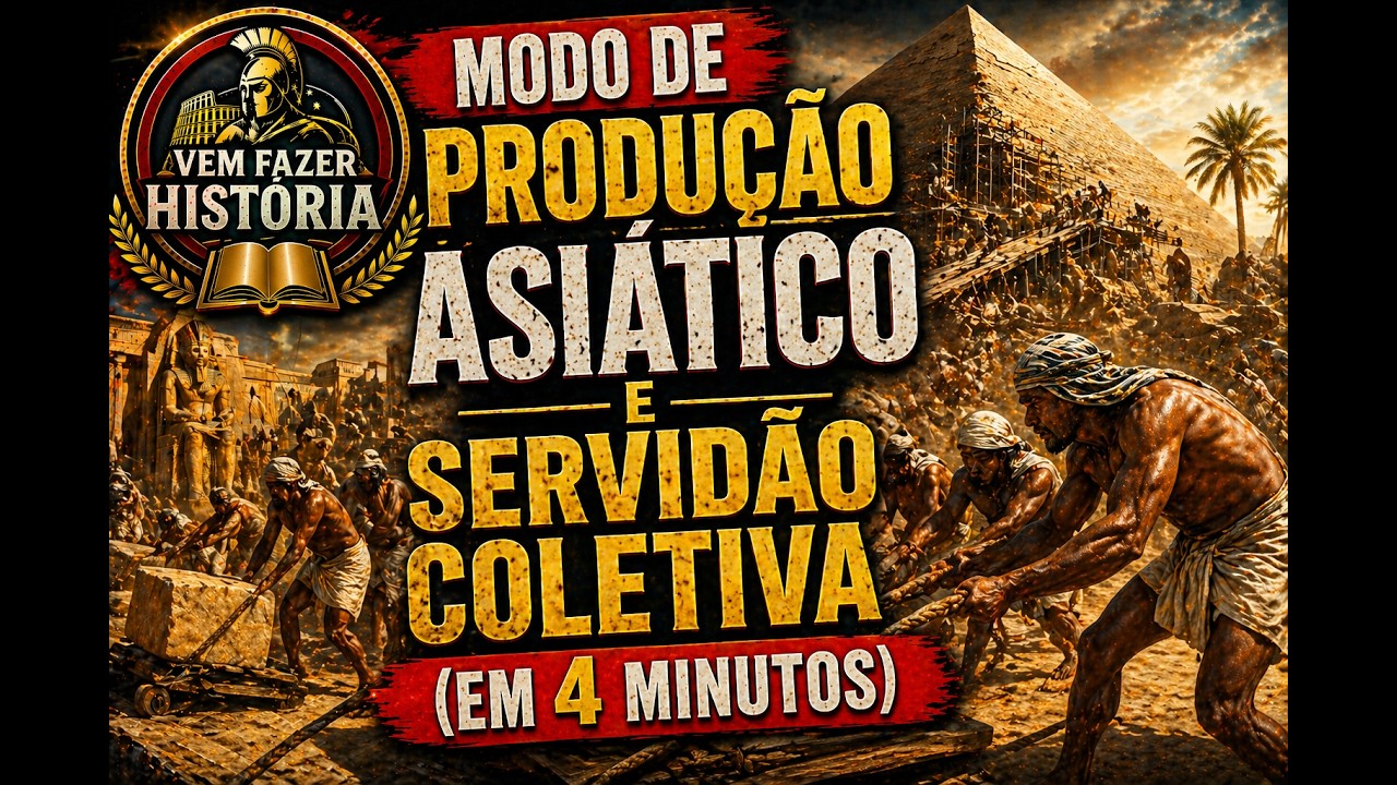 MODO DE PRODUÇÃO ASIÁTICO e SERVIDAO COLETIVA (Em 4 minutos)