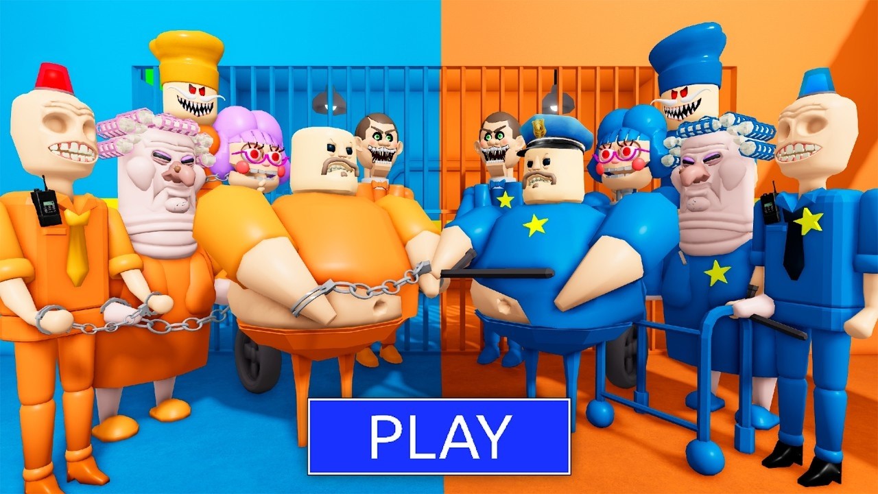 PRISONER VS POLICE VS POLICE COP ? OBBY Full Gameplay#Roblox #Escape