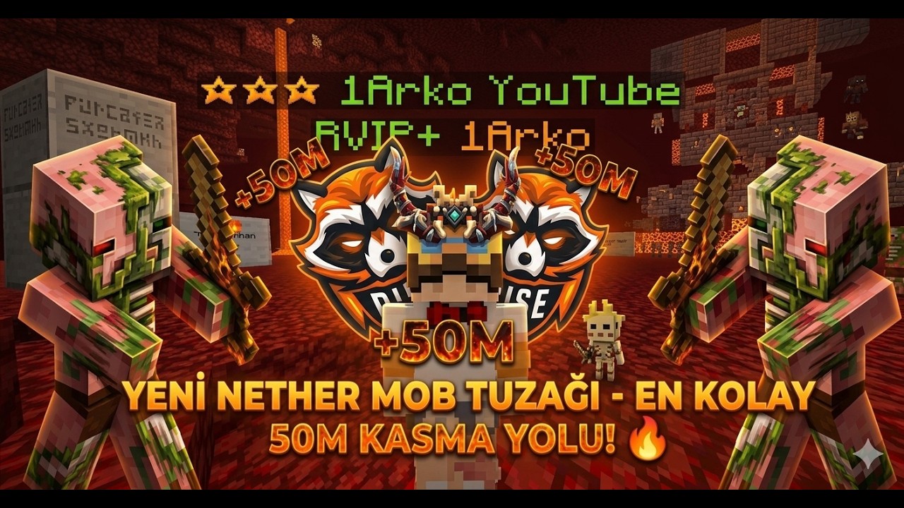 NETHER MOBTRAP DEN 50M NASIL KASILIR??? 🤔🤔- Craftrise Survival Ametist Türkçe
