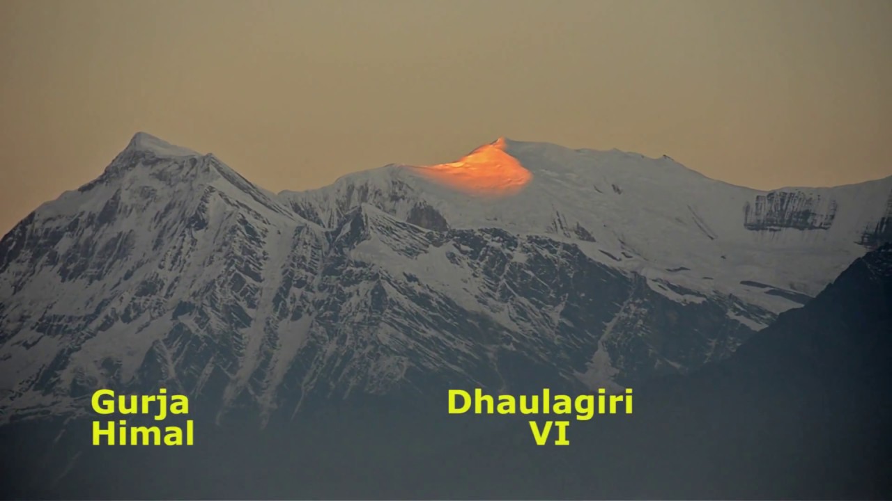 Poon Hill Sunrise Mountain Views Near Ghorepani In The Annapurna Nepal Region